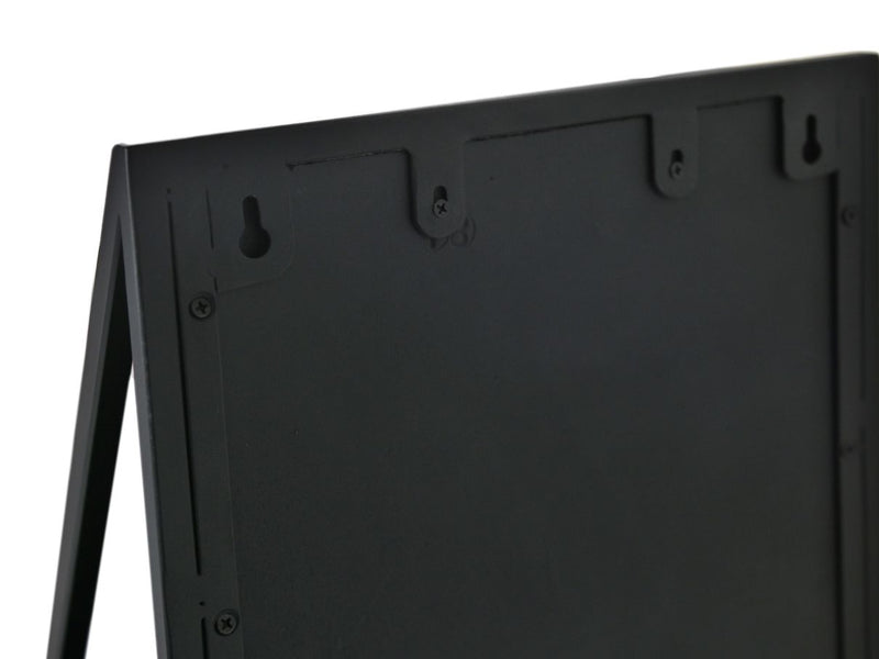 Double wall shelf - 30x20x60 - Black - Mango wood/iron