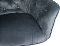 Eetkamerstoel Glendale - 68x61x85 - Niagara blauw - Velours/metaal