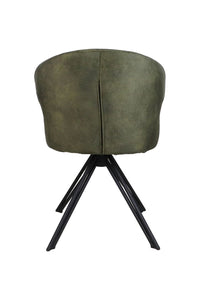 Eetkamerstoel Nashville - 59x60x80 - Jungle groen - Velours/metaal