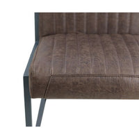 Eetkamerstoel Texas set van 2 - 55x50x85 - Espresso - Yachtleder/metaal