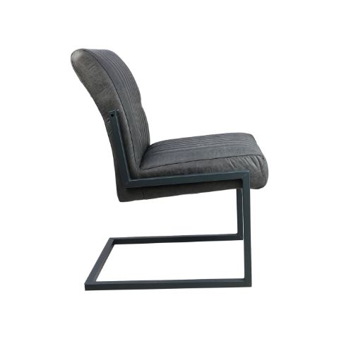 Eetkamerstoel Texas set van 2 - 55x50x85 - Graphite - Yachtleder/metaal