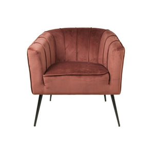 Chester fauteuil - fluweel - champagne
