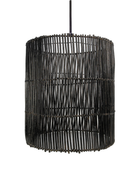 Hanglamp - ø50 cm - rotan - black wash