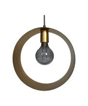 Afbeelding in Gallery-weergave laden, Hanglamp Rond -  ø30x10 - Goud - Metaal
