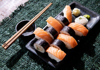 Het Burned Sushi Bord - Zwart - L