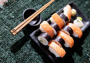 Het Burned Sushi Bord - Zwart - L
