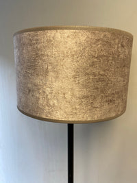 Cilinder kap 25 cm creme/goud velvet 2060