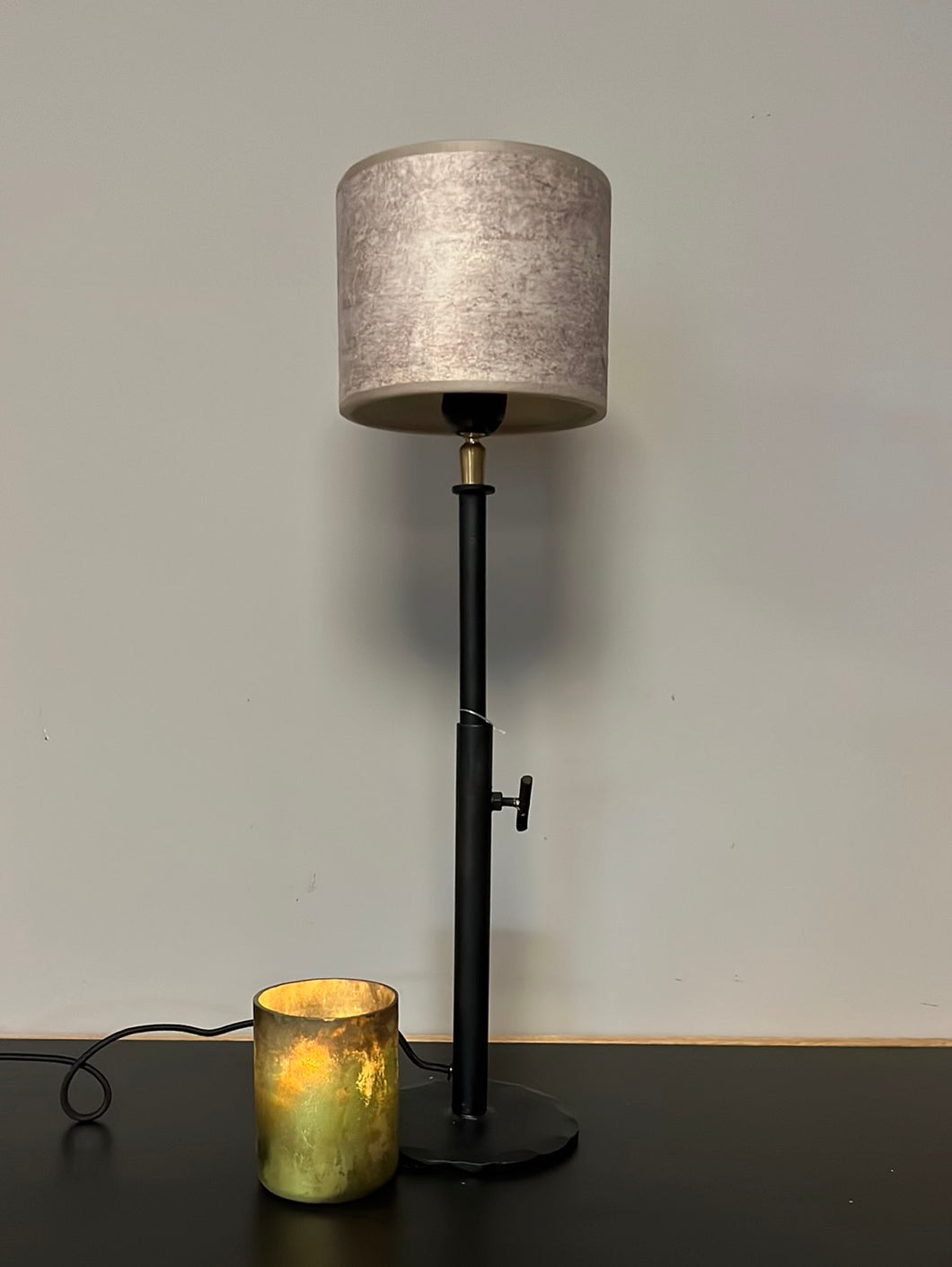 Lampenkap cilinder 15cm 2060 crème/goud
