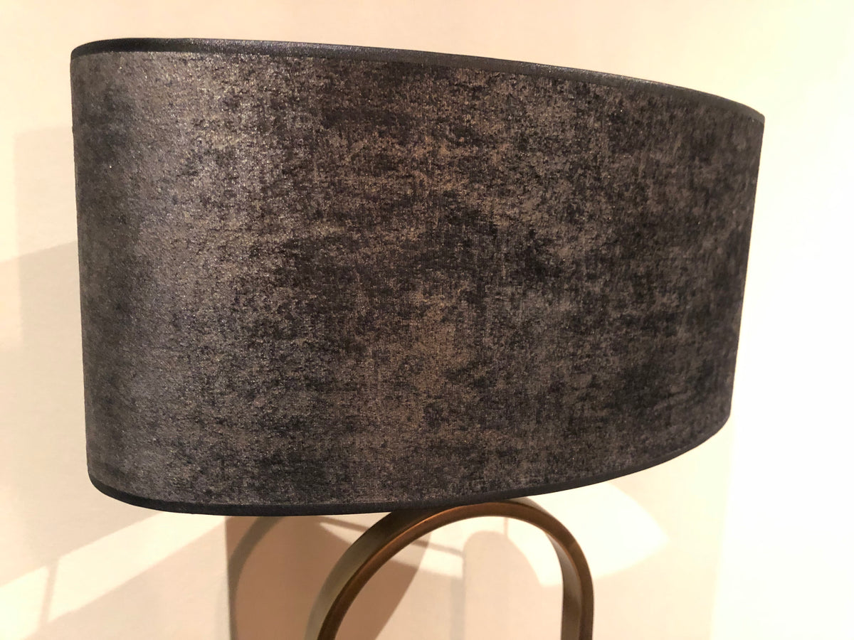 ovale lampenkap black gold zwart goud