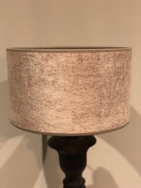 Cilinder kap 25 cm creme/goud velvet 2060