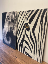 Wandpaneel zebra stof