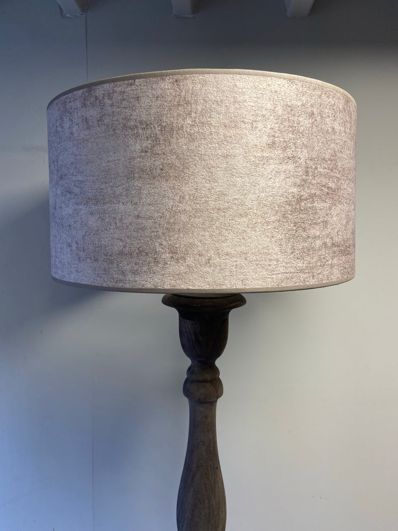 Lampenkap 45cm cilinder wit/goud 2060  PRE-ORDER