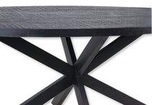 Afbeelding in Gallery-weergave laden, Ovale eettafel Melbourne - 200x100x76 -  zwart - mangohout/ijzer
