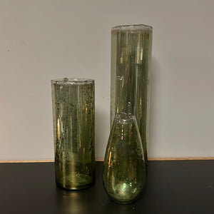 Cilinder Vase green smoke m