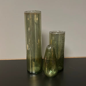 Cilinder Vase green smoke L