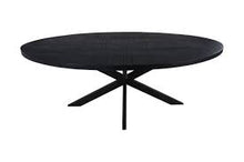 Afbeelding in Gallery-weergave laden, Ovale eettafel Melbourne - 200x100x76 -  zwart - mangohout/ijzer
