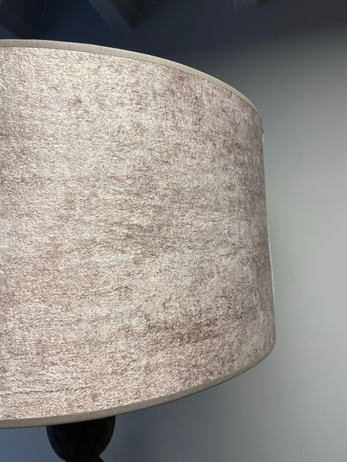 Lampenkap 45cm cilinder wit/goud 2060  PRE-ORDER