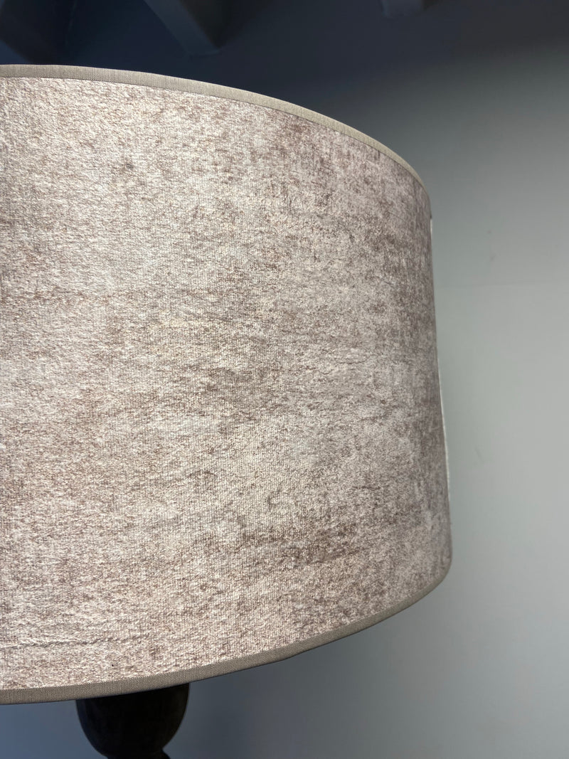 Lampenkap 45cm cilinder wit/goud 2060  PRE-ORDER