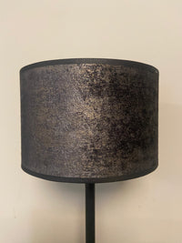 Lampenkap 20cm Cilinder 2063 black/gold velvet