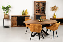 Afbeelding in Gallery-weergave laden, Ovale eettafel Melbourne - 180x100x76 - naturel - mangohout/ijzer
