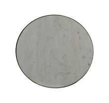 Afbeelding in Gallery-weergave laden, Ronde bijzettafel - ø40x50 - Wit/goud - Marmer/ijzer
