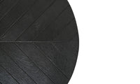 Ronde bijzettafels Verona - 60x60x50/50x50x40 - Zwart- Mangohout/ijzer/MDF