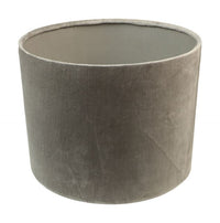 Ronde lampenkap - 32x32x24 - Lichtgrijs - Velvet