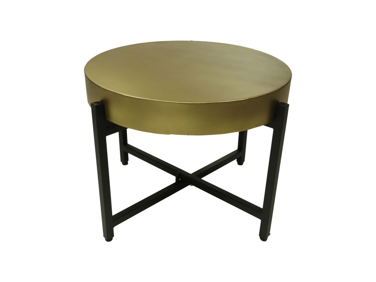 Salontafel - ø50x40- Goud/zwart - Metaal