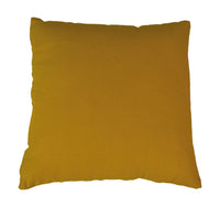 Decorative pillow with print - 45x45 - Mustard yellow/gold - Velvet