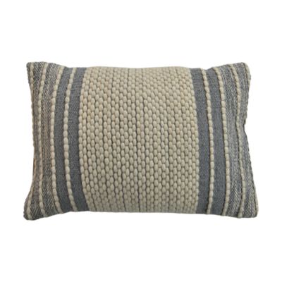 Decorative pillow with tassels - 35x50 - Natural/grey - Cotton