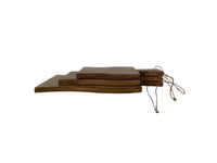 Snijplanken - Naturel - Mangohout - Set van 3