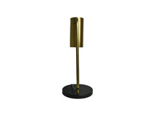 Afbeelding in Gallery-weergave laden, Tafellamp met cillinder - 30x20x50 - Goud/zwart - Metaal
