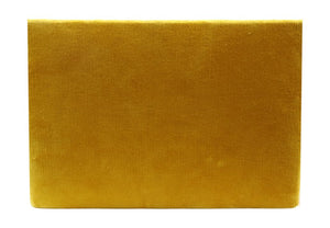 Vierkante lampenkap - 40x40x30 - Mosterdgeel/goud - Velvet