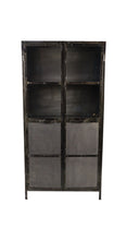 Afbeelding in Gallery-weergave laden, Vitrinekast Brooklyn - 90x40x180 - Natural Steel - Ijzer/glas
