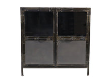 Afbeelding in Gallery-weergave laden, Vitrinekastje Brooklyn - 90x40x90 - Natural Steel - Ijzer/glas
