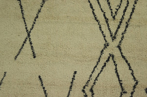 Vloerkleed Dubbel Ruit - 160x230 - Zwart/wit - Katoen