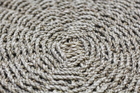 Vloerkleed - ø120 cm - raffia/zeegras - naturel