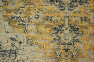 Rug Vintage - 120x180 - Yellow/grey/blue/old pink/ - Polyester
