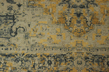 Afbeelding in Gallery-weergave laden, Rug Vintage - 120x180 - Yellow/grey/blue/old pink/ - Polyester
