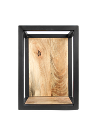 Wandbox Levels - 25x35 cm - mangohout/ijzer