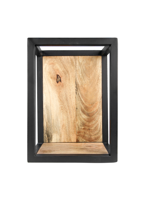 Wandbox Levels - 25x35 cm - mangohout/ijzer