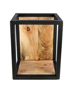 Wandbox Levels - 25x35 cm - mangohout/ijzer