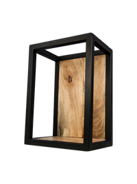 Wandbox Levels - 25x35 cm - mangohout/ijzer
