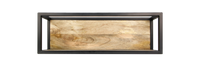 Wandbox Levels - 75x25 cm - mangohout/ijzer