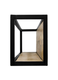 Wandbox Levels - 75x25 cm - mangohout/ijzer