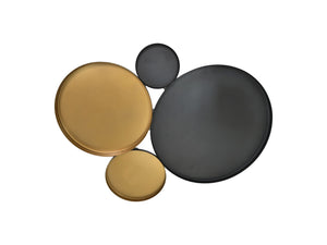 Wall decoration - 61x47x2 - Black/gold - Iron