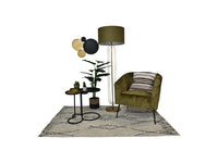Wall decoration - 61x47x2 - Black/gold - Iron