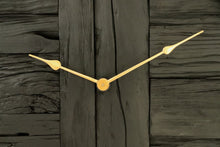 Afbeelding in Gallery-weergave laden, Wandklok - ø50x5 cm - Zwart/goud - Rustiek hout/metaal
