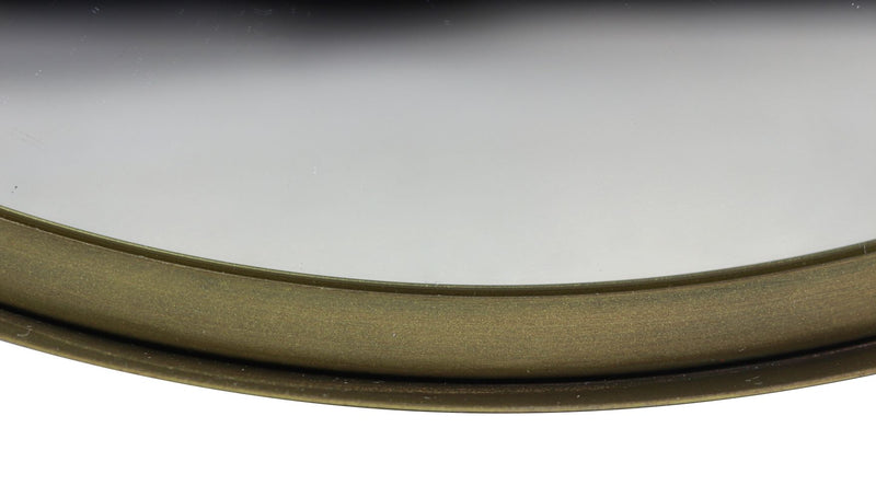 Wandspiegel Fletcher Rond - ø50 - antique gold - Metaal/glas